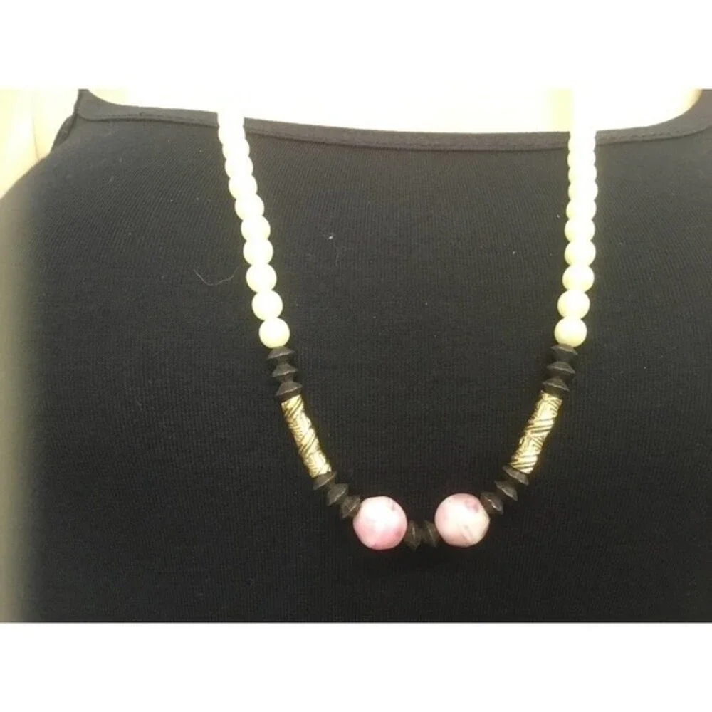 Pearl and Pink Necklace